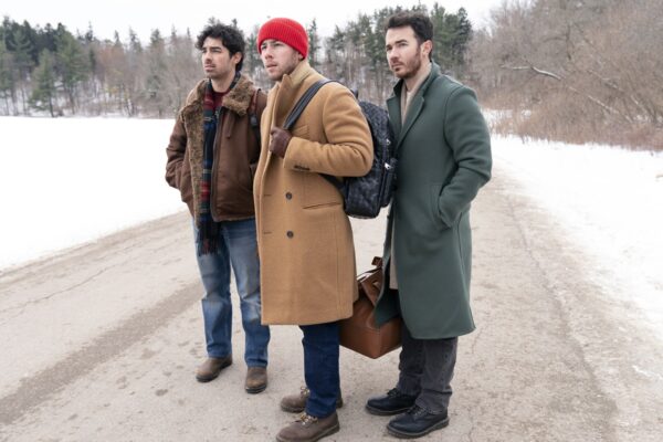 Color image of Joe, Nick and Kevin Jonas from the movie ``A Very Jonas Brothers Christmas''