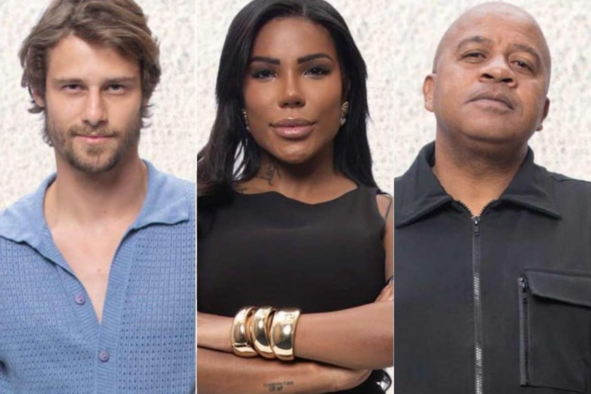 Montagem de fotos com os peões que estão na Roça de A Fazenda 17: Matheus, Carol e Toninho - Metrópoles