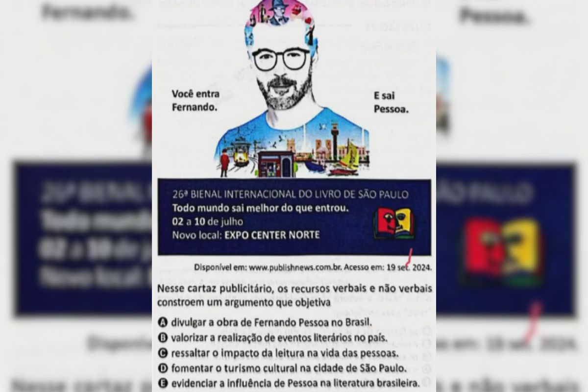 Foto colorida de imagem usada em questão do Enem 2025 - Metrópoles