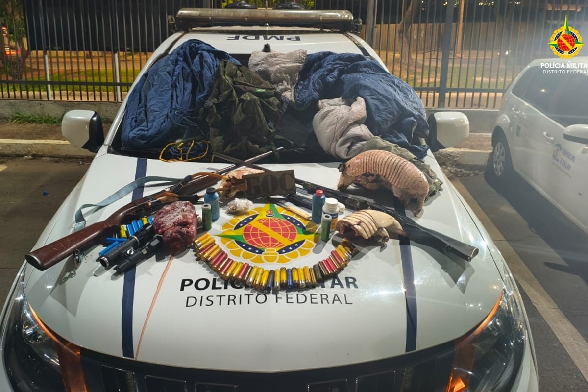 Homem é preso por caça ilegal em área rural de Planaltina