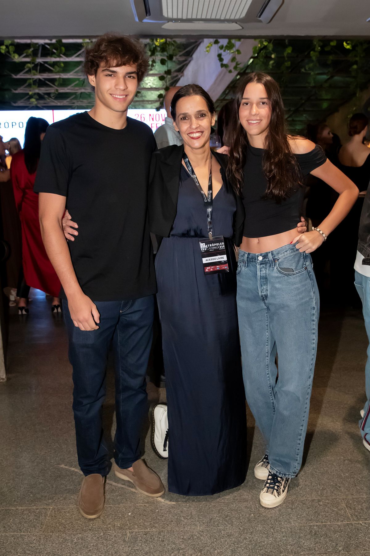 Luiz Eduardo Estevão Lira, Ilca Maria Estevão, Marita Estevão Lira, no Metrópoles Catwalk - Metrópoles