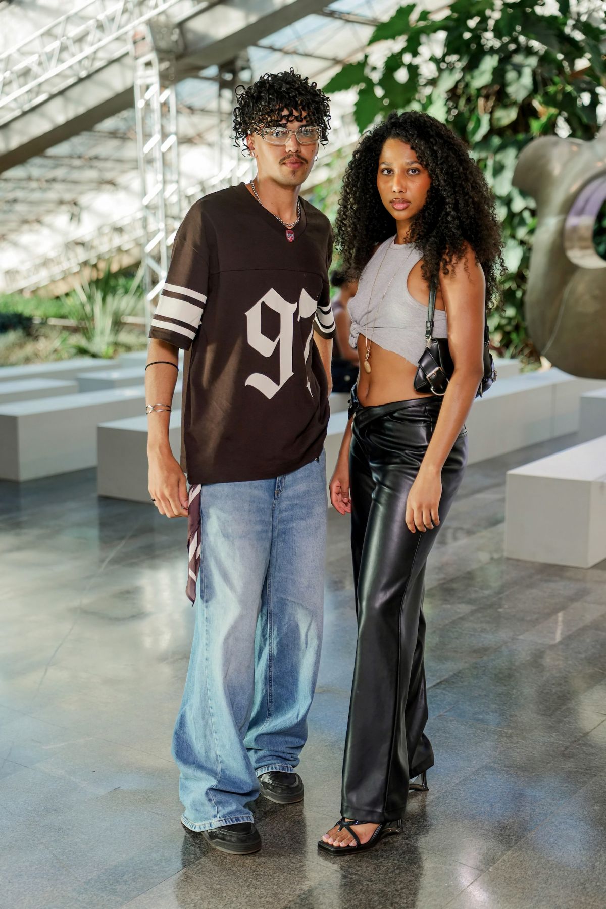 Bruno Gomes e Geovanna Caroline, no Metrópoles Catwalk - Metrópoles