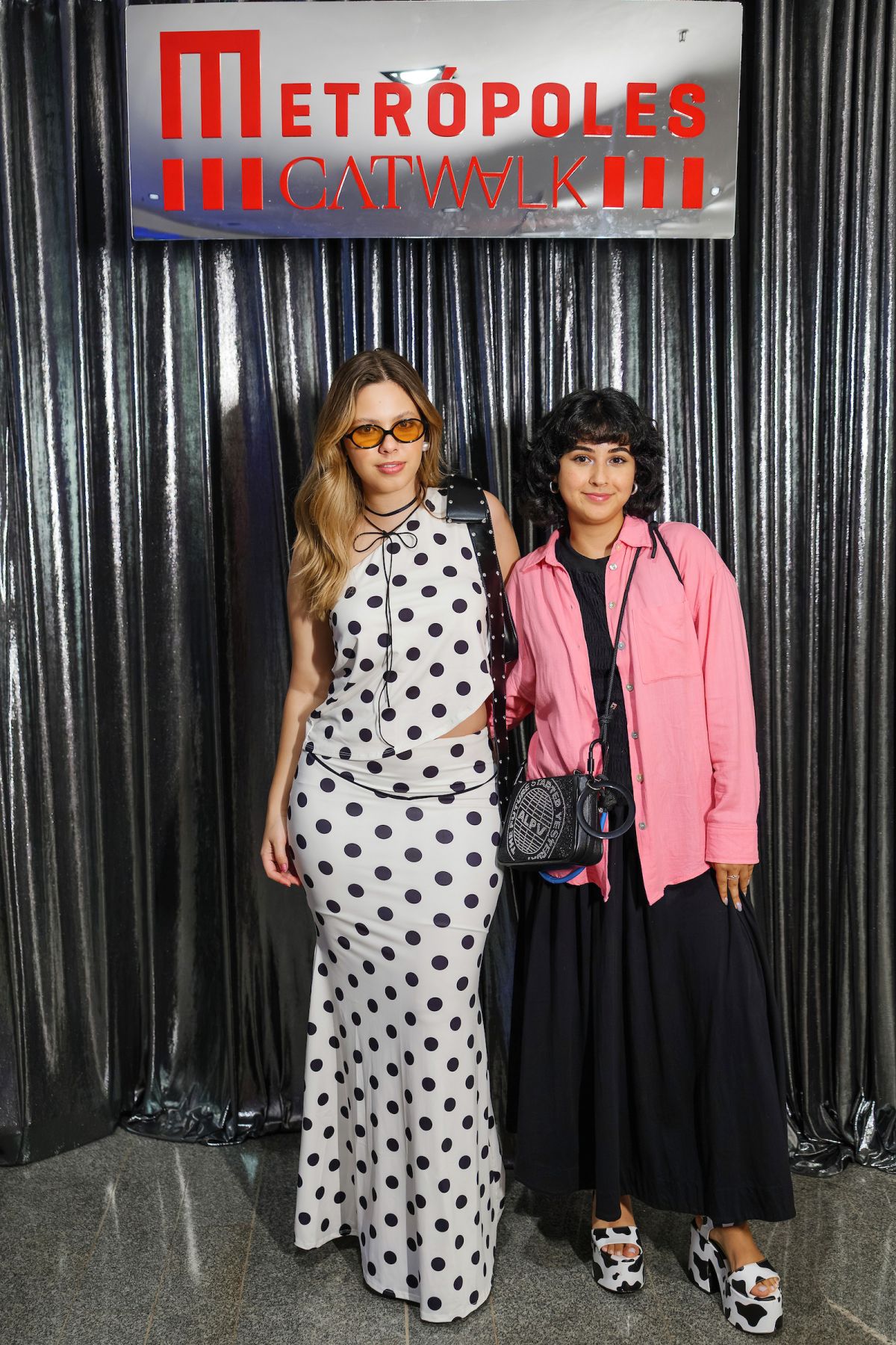 Geovanna Pacheco e Fefis Correa, no Metrópoles Catwalk - Metrópoles