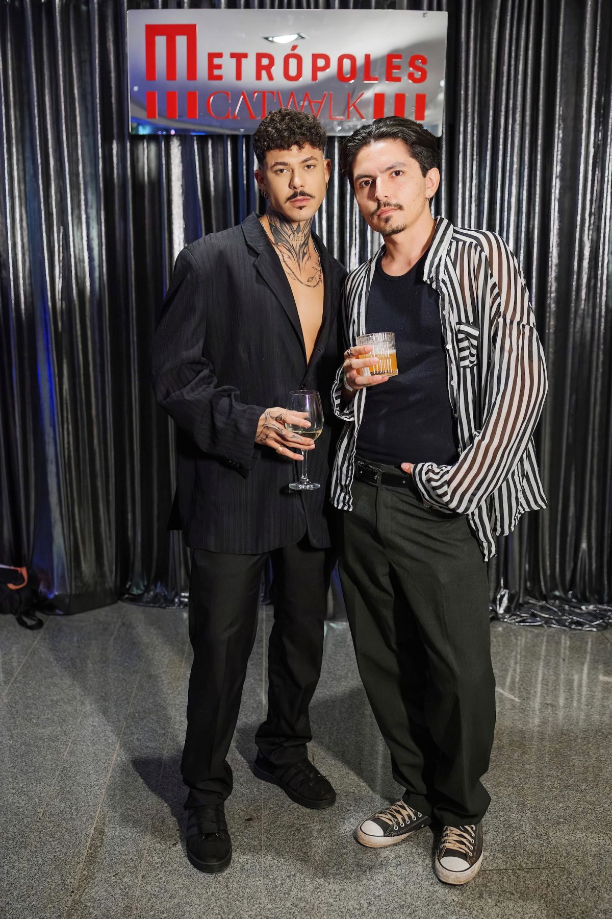 Jefferson Reis e Luciano Gurgel, no Metrópoles Catwalk - Metrópoles