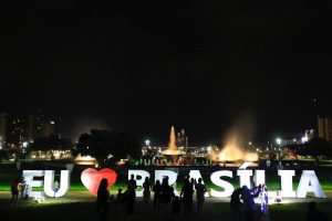 Inauguração da iluminação de natal da Torre de TV de Brasília